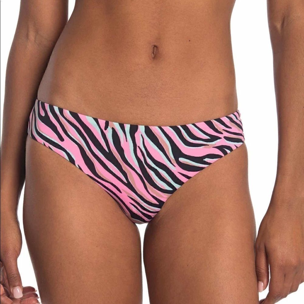 The Bikini Lab Hipster Bikini Bottoms, Pink/Black, 2XL, NWT‎